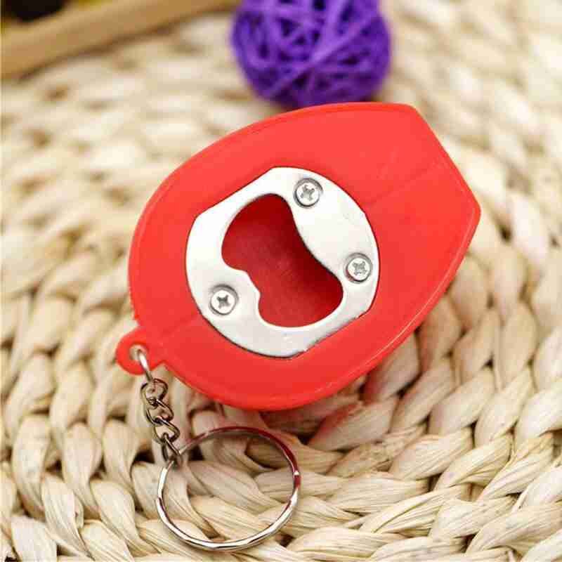 1pc Sicherheit Helm Typ Flasche Öffner Bahre klopfen LED mit Licht Schlüssel Ring mit Licht Tasche Anhänger