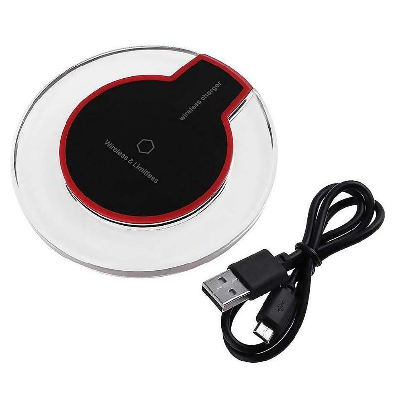 Trådløs oplader universal android og letv type-c modtager adapter hurtig opladning induktion til smartphone: Sort