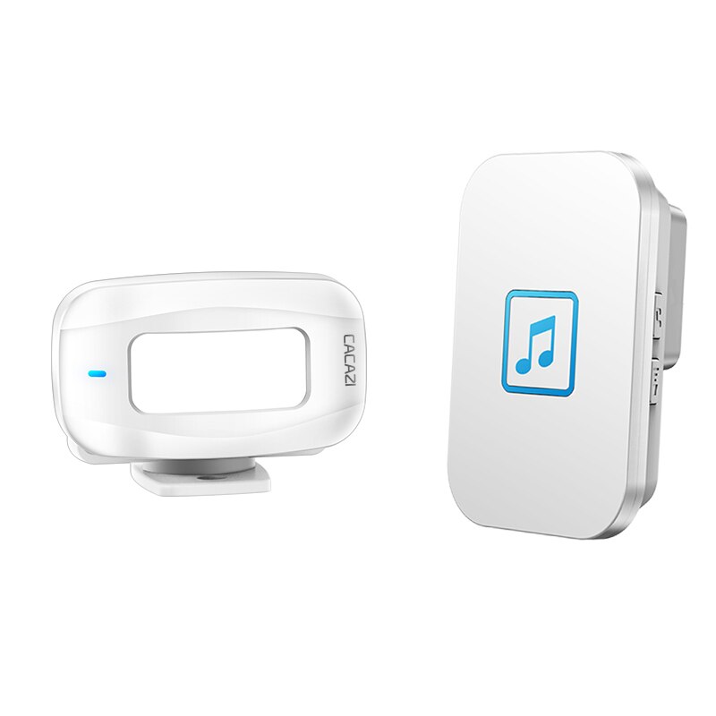 Cacazi Draadloze Pir Bewegingsmelder Infrarood Deurbel Security Alarm 433Mhz Afstandsbediening Winkel Welkom Thuis Sensor Deurbel: 1PIR 1RE