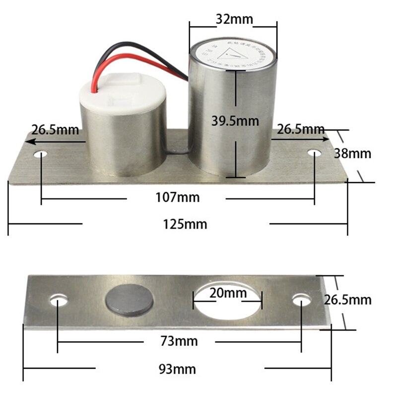 Elektrisch Slot - DC 12V Solenoïde - Roestvrij Staal - Eenvoudige Installatie