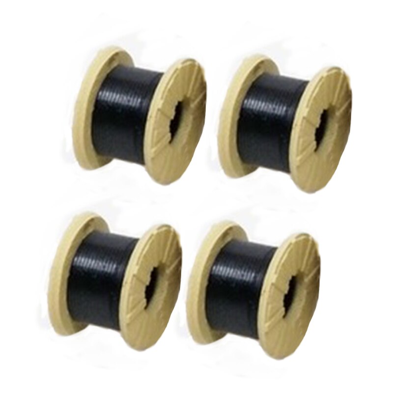 4Pcs 1:87 HO Scale Train Model Cable Sand Table Railway Cable Model Accessories - Silver Black S / L