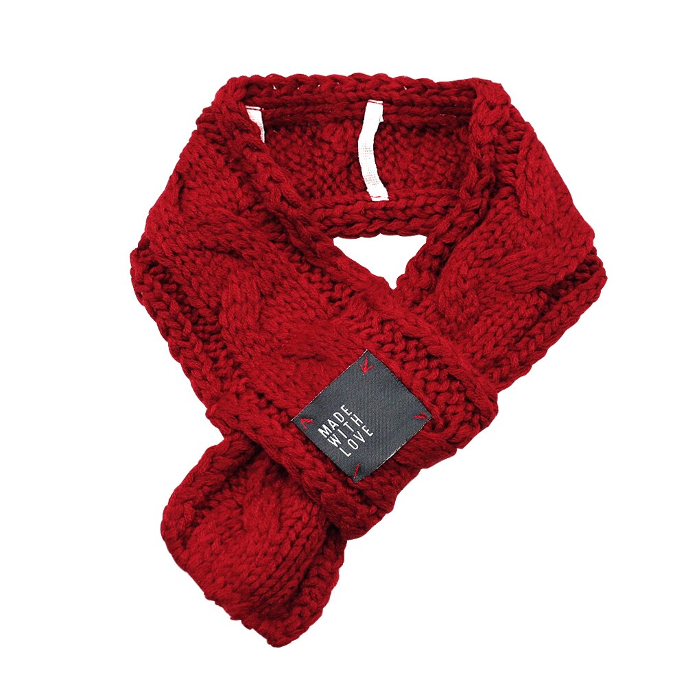 Mascota de invierno cálido perro bufandas pequeño cachorro Chihuahua Yorkie pajarita perros collares gato bufanda para Navidad accesorios de aseo para mascotas: Rojo / S