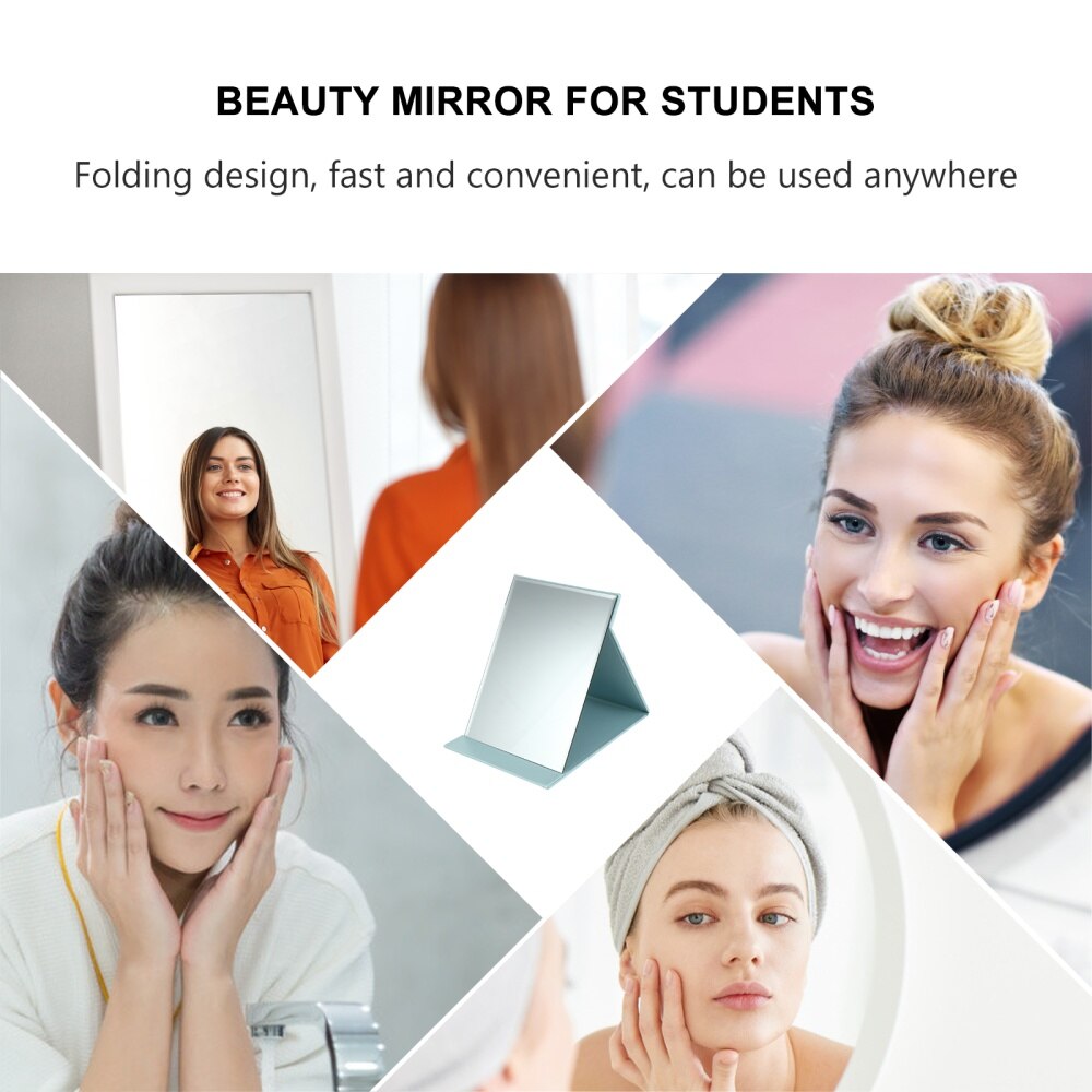 Foldable Makeup Mirror Minimalist Cosmetic Mirror for Outdoor Travel