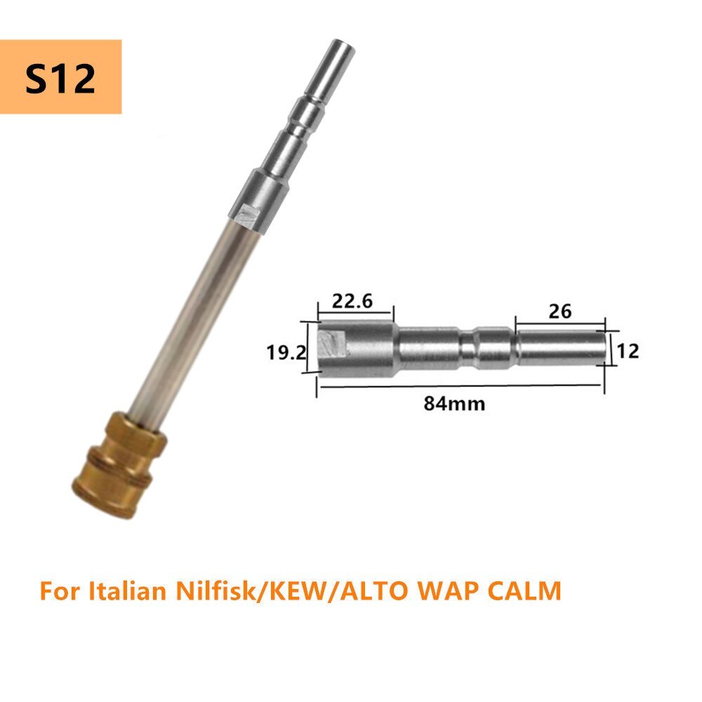 Car Pressure Washer Extension Wand Lance Kit 1/4&quot; Quick Connector for Karcher Interskol LAVOR Parkside Machine Nozzle Adapters: S12