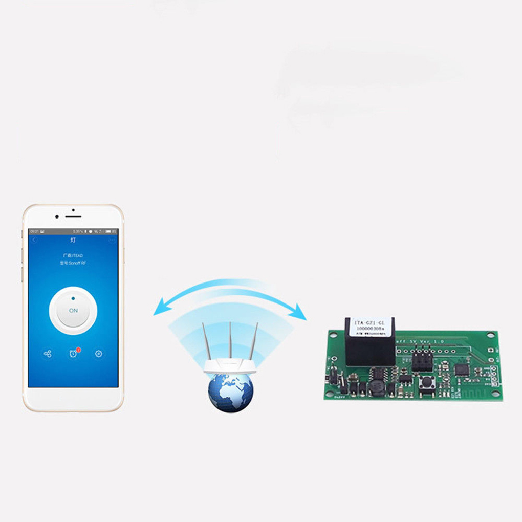 Sonoff Sv Veilige Spanning Lange Afstand Remote Timing Wifi Draadloze Schakelaar Module Voor Ios/Android Smart Home
