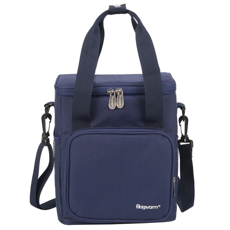 Sac isotherme de pique-nique Portable, en aluminium, épais, étanche, isolé, thermo-alimentaire: Navy