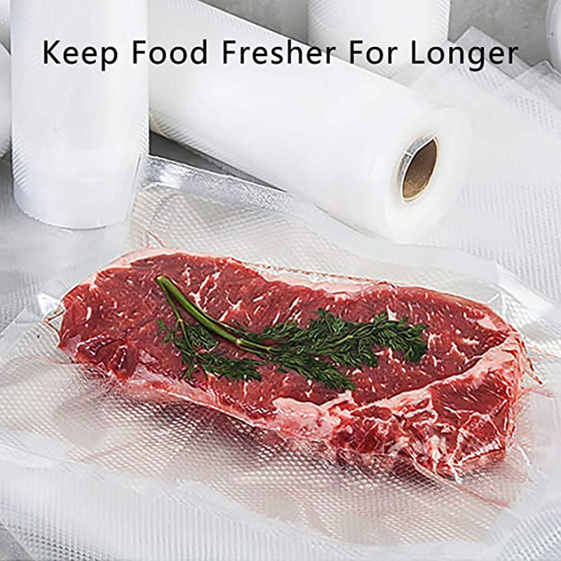 Vacuum Sealer Rolls, Sous Vide Bags, Four (4)，Commercial Grade Plastic, Food Vac Storage & Seal, Airtight Vacume Saver