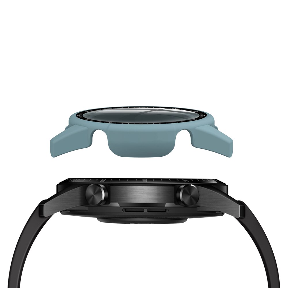 Herdet glass deksel for huawei watch  gt 2 46mm stk urskive skala beskyttende etui skjermbeskytter klokke skall smartklokke tilbehør