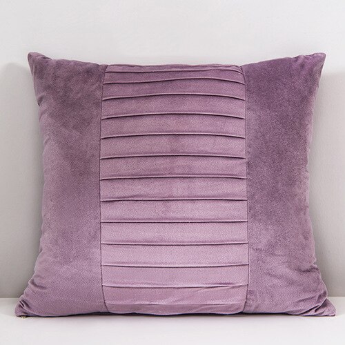 Fluwelen Koraal Fluwelen Zachte Pluche Kussenhoes Decoratieve Kussens Cover Decor Kussensloop Decoratieve Kamer Zitsbank Bed Decoratie: Purple