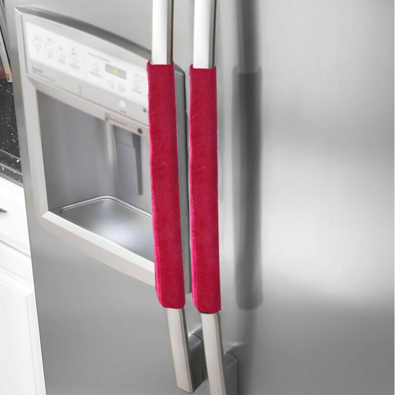 Køleskabshåndtag dæksel 2 stk køleskabsdekoration køkkendør køleskab ovndæksel apparathåndtag