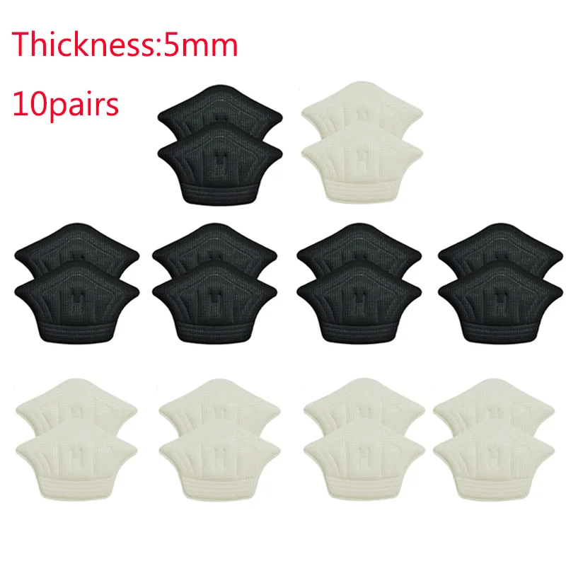 1-10 paia solette per scarpe patch tallone per scarpe sportive dimensioni regolabili piedi pad sottopiede protezione tallone adesivo posteriore scarpa pad: Grigio scuro