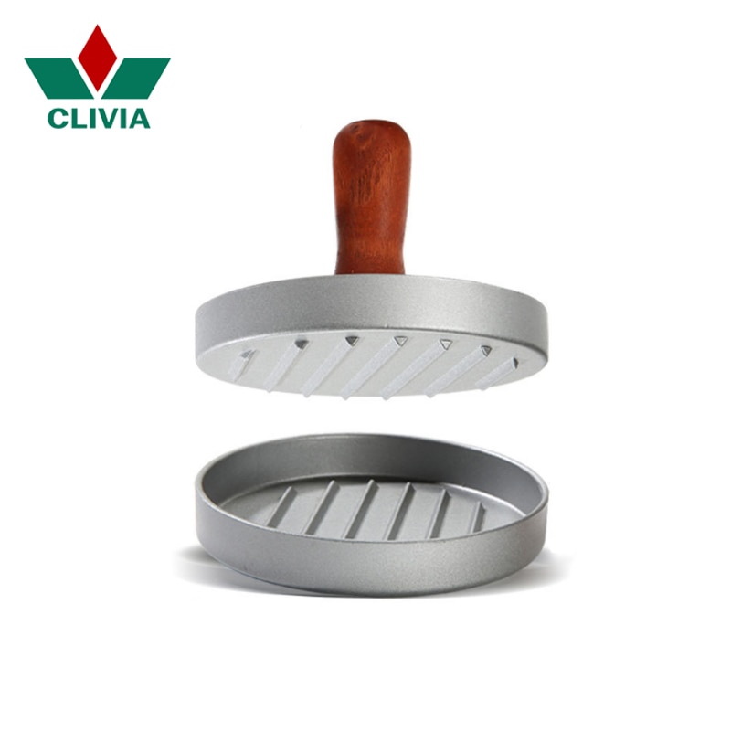 Clivia hamburgerpress 1 set rund form hamburgare & patties maker burger köttpress köksredskap kök matredskap