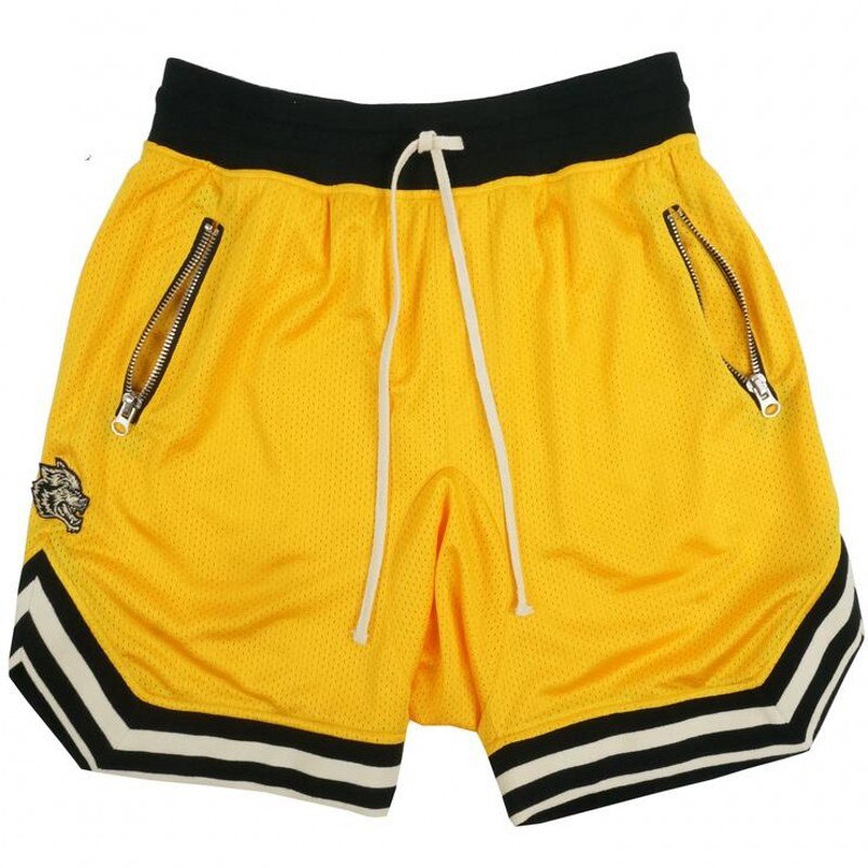 Pantalones cortos de playa para hombre, Shorts ligeros de secado rápido, Bermudas de Surf, talla M-3XL, para correr, gimnasio y baloncesto: LJL DK15 huang / L