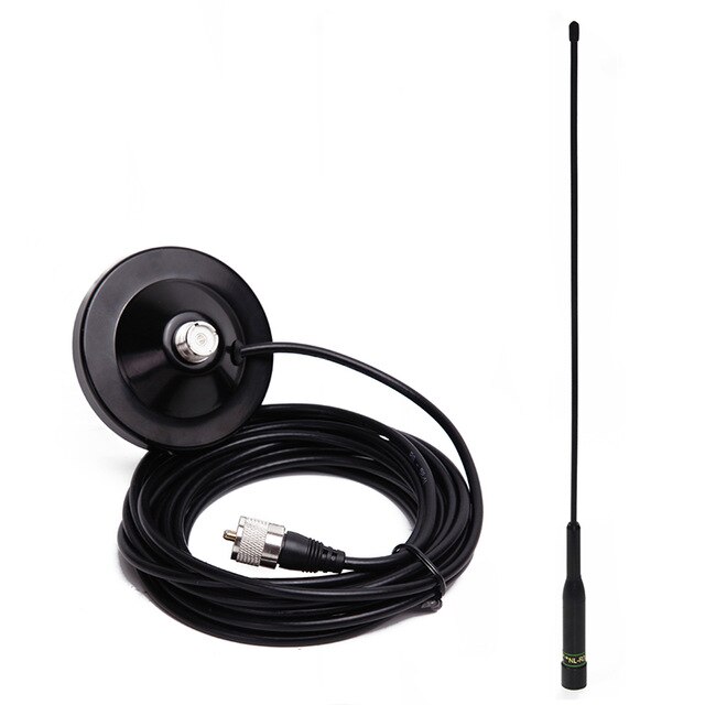 NAGOYA NL-R3 Dual Band 144/430MHz 2.5/3.5 dB Antenna for QYT KT-8900D KT-7900D Baojie BJ-218 BJ-318 Mobile Radio: add 9cm Mount