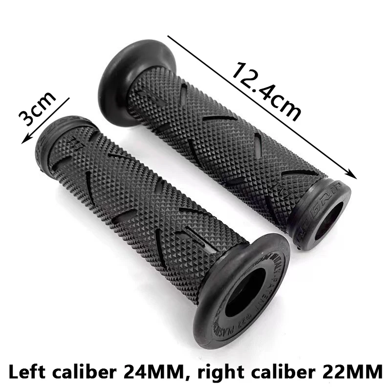 2 stücke 7/8 "22mm Universal-Motorrad griff griffe CNC Aluminium Gummi Rot Blau Gold Lenker griff für Roller E-Bike Motorrad