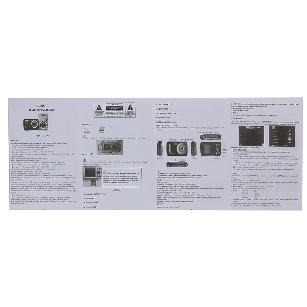 2.4HD Screen Digital Camera 16MP Anti-Shake Face Detection Camcorder Blank Point And Shoot Camera Digital Portable Cute Child