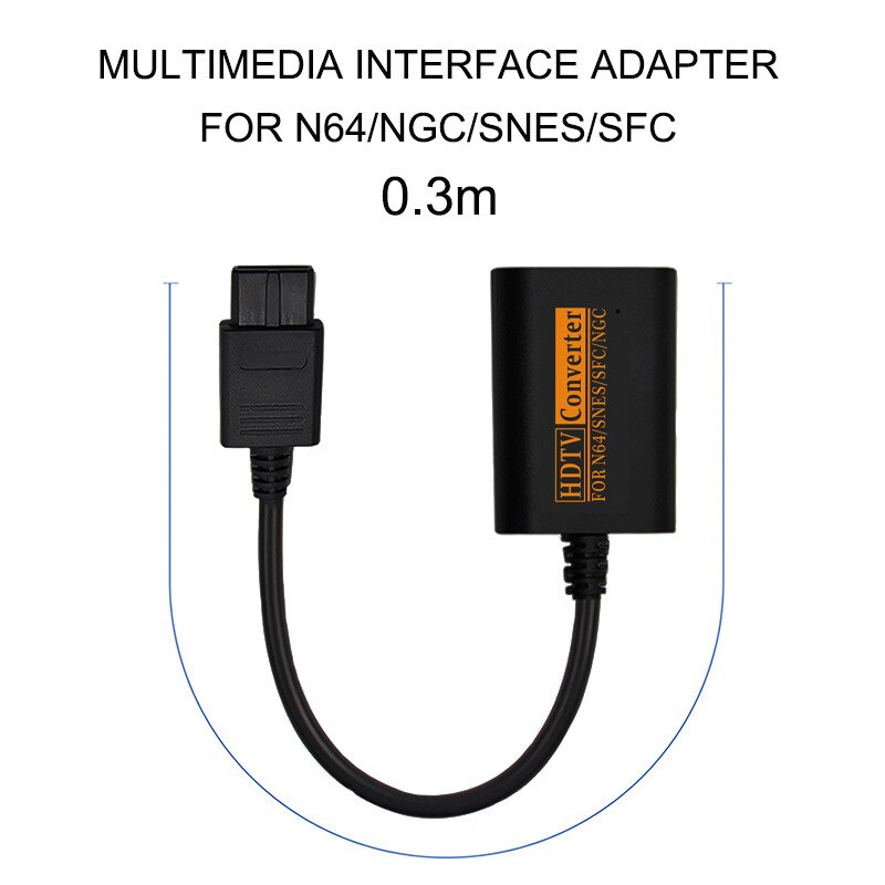 720P Hdmi Switch Converter Voor N64 Snes Ngc Sfc Naar Hdtv Video Scart Kabel Handig Splitter Game Console Conversie: Default Title