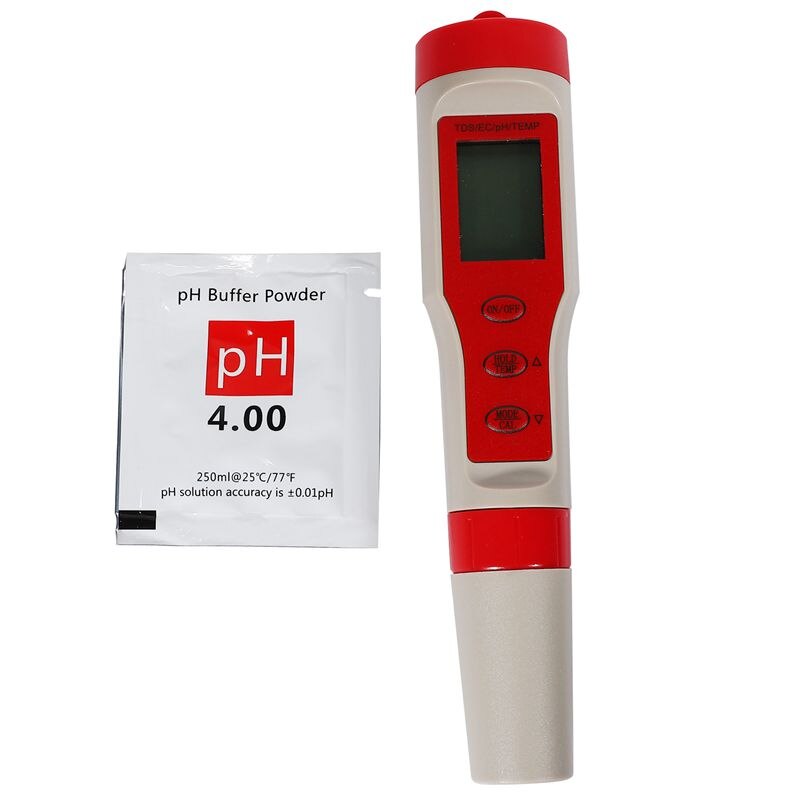 EZ9908 Digital PH Meter 4 in 1 PH TDS EC Temp Tester Replace Probe Water Quantity Measure Tool Wine Urine Analyzer