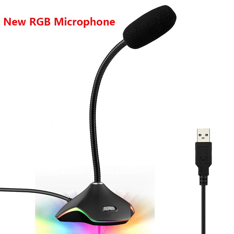 Simple Microphone For PC Computer Laptop Notebook Desktop Skype Gaming USB Microphone Web Flexible Noise Canceling Mic: black usb B