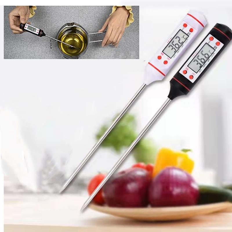 Kitchen Oil Thermometer Needle Food Thermometer Instant Read Meat Temperature Meter Tester With Probe For Candle Making Wax