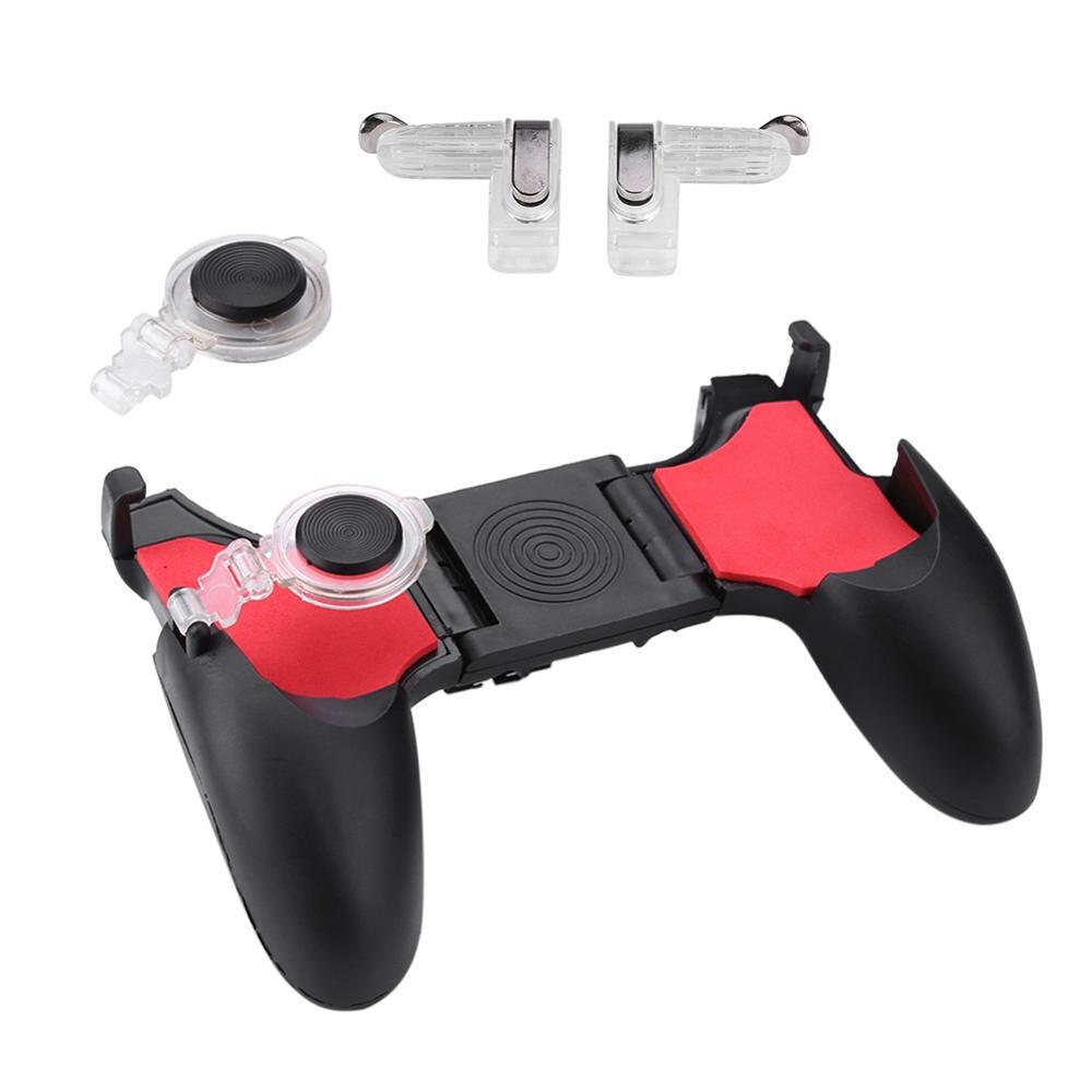 Hot 5 in 1 Gamepad per cellulare per PUBG Mobile Trigger pulsante di fuoco L1R1 Controller sparatutto Joystick obiettivo chiave per gioco di tiro: 16