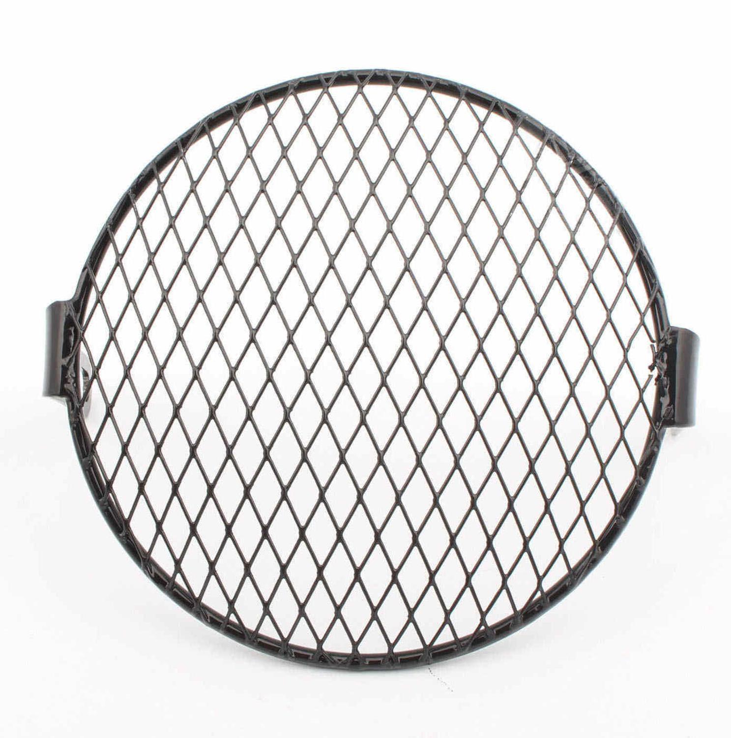 Masque à mailles pour phare de moto | Universel, protection de phare pour motos/vélos/Cruisers/baguettes/Bobber/Caf: B