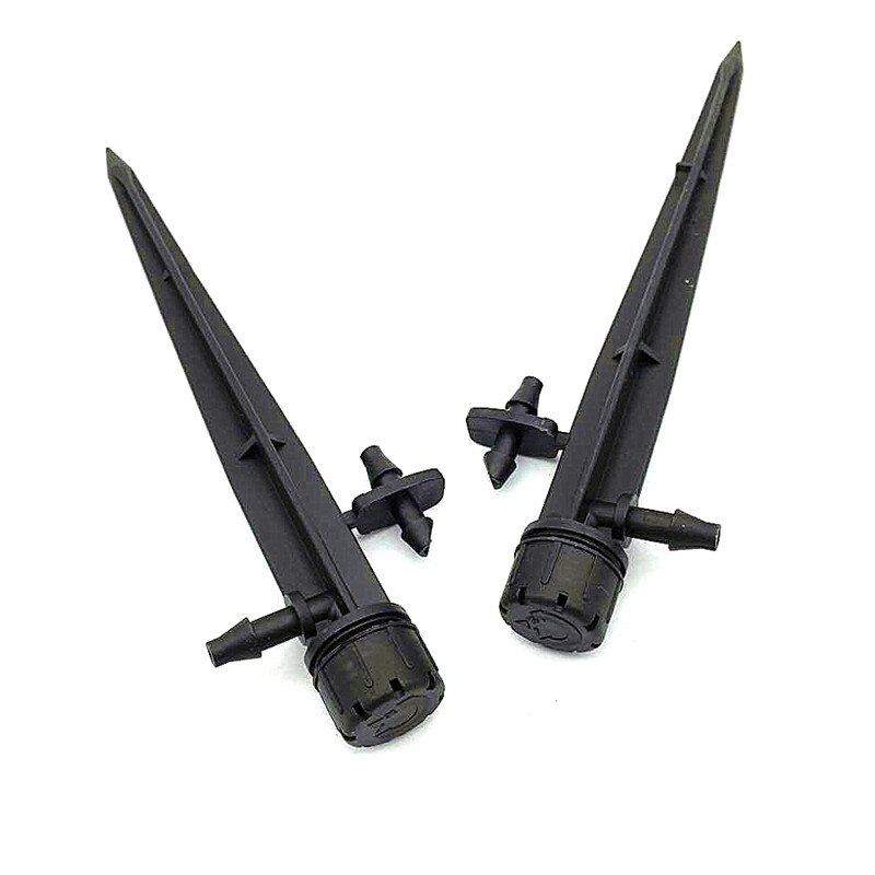 100pcs 360 Graden Acht Gaten Volledige Cirkel Drip Verstelbare Tuin Gazon Sprinklers Kas Invoegen Grond Gebruik 4/7 Mm Slang