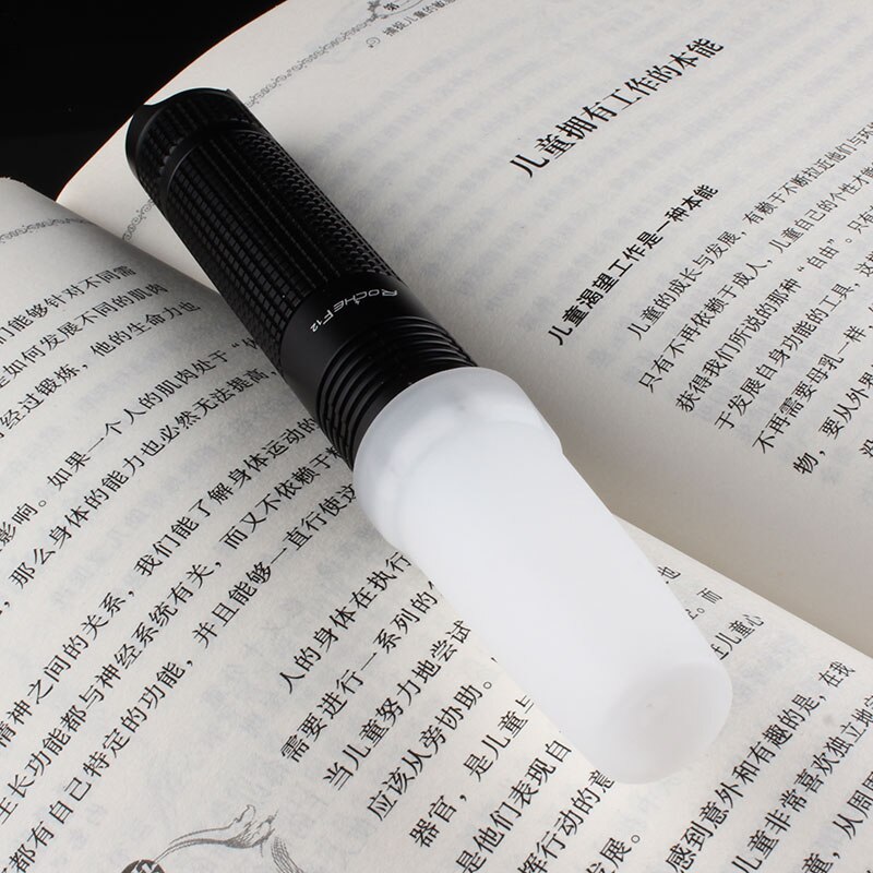 Weiße Diffusorkappe Für Taschenlampen – Blendfrei, Weiches Licht, Für Camping, Wandern & Lesen
