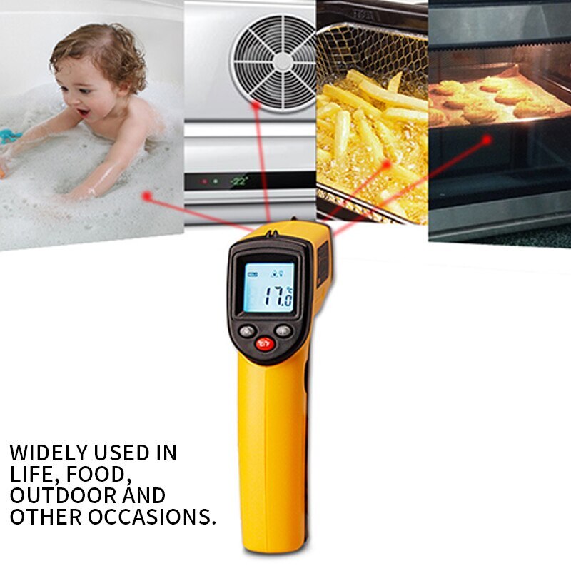 GM320 Handheld Thermometer Non-contact Thermometer Thermal Imager Smart Sensor Temperature Probe Kitchen Supplies Pyrometer