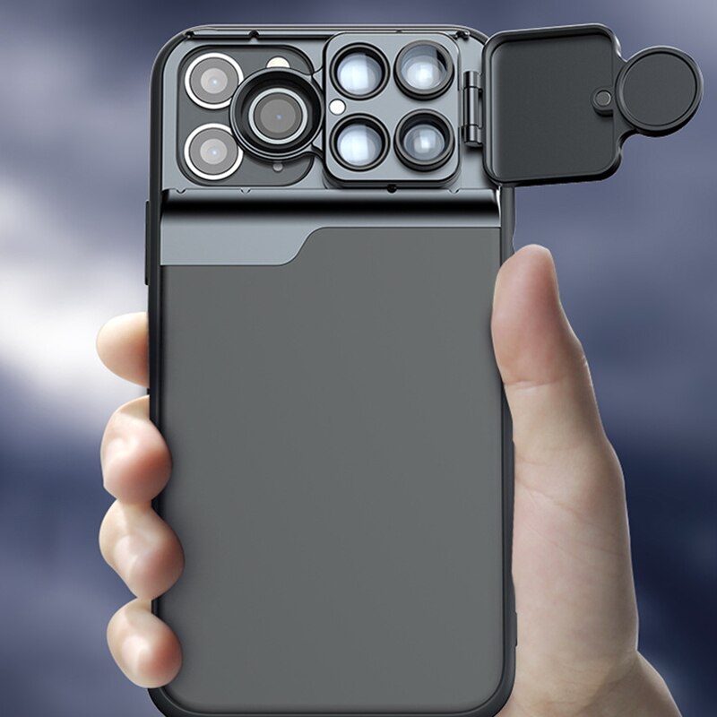 Phone Case Lens Wide Angle Macro Fisheye Portrait Filter Lens,for iPhone 11 Pro