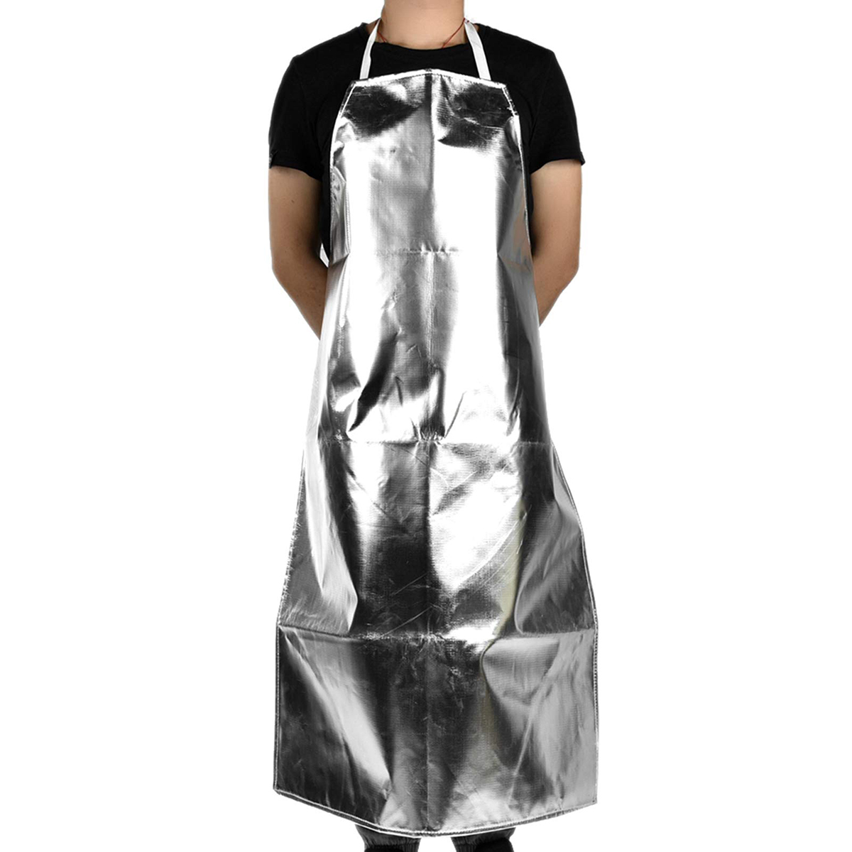 Delantal aislante y resistente al calor, papel de aluminio, resistente a altas temperaturas, ignífugo, cocina