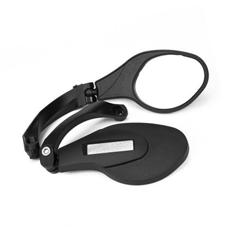 360-stopniowe lusterko rowerowe robić montażu na kierownicy MTB szosowe lusterko wsteczne bezpieczeństwo jazda na rowerze elastyczne lusterka wsteczne składana martwa BC0431