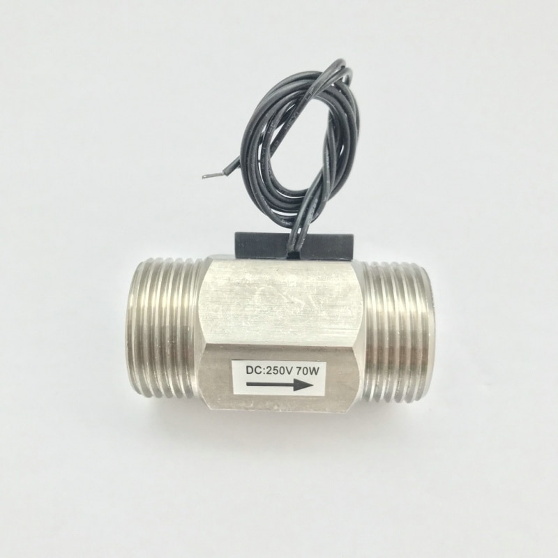 USM-FS10TS SUS304 Flow Switch Reed Switch Magnetic Sensor Switch 1.5-30L/min 220V AC 0.3A 2 wire Saier Sensor iSentrol