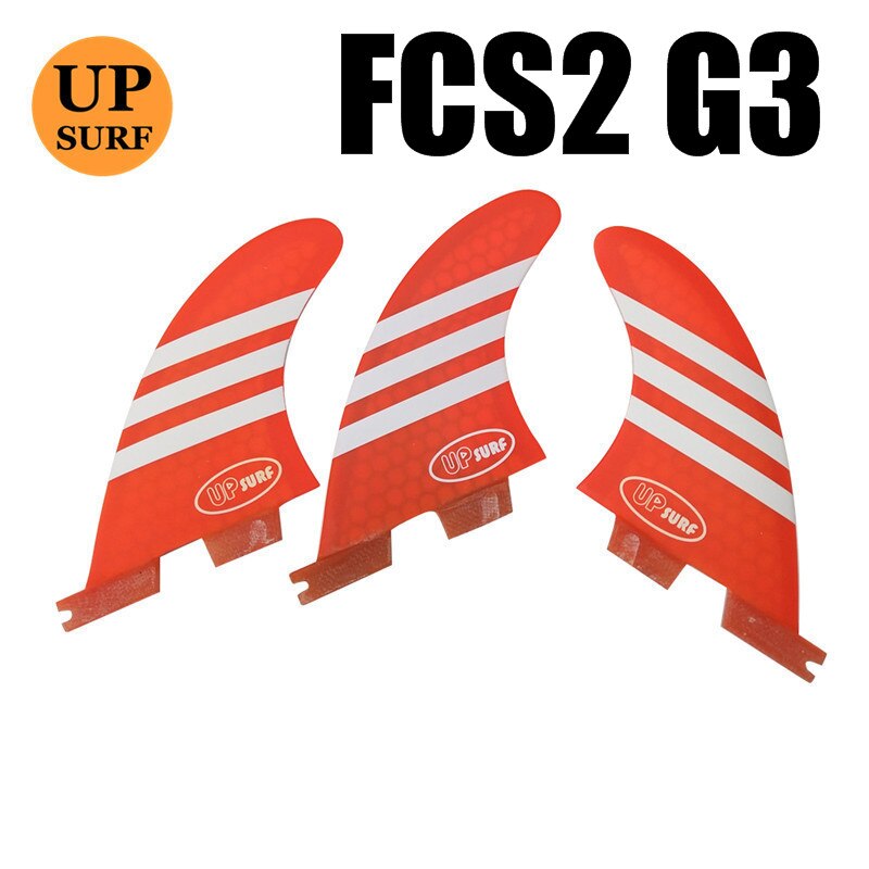 Aletas de surf G7/G5/G3 fcs2, quilla para deportes acuáticos, aleta de paddle up: G3 Orange