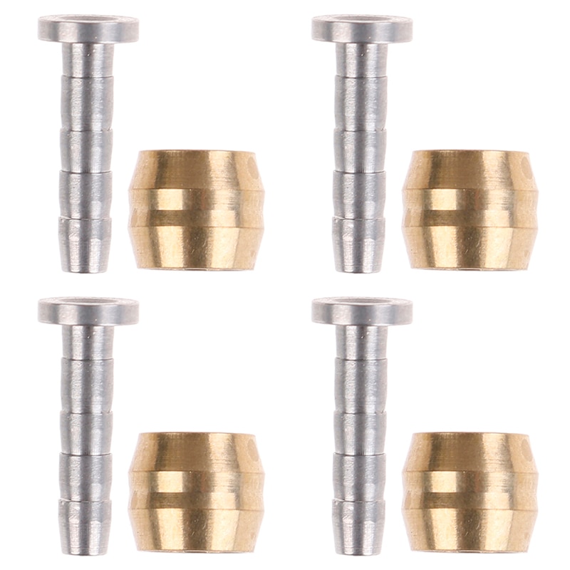 Kit De 10 Inserts Olives Et 10 Raccords Pour Câble De Frein Shimano BH90 - Laiton, Pour Réparation Frein à Disque Vélo