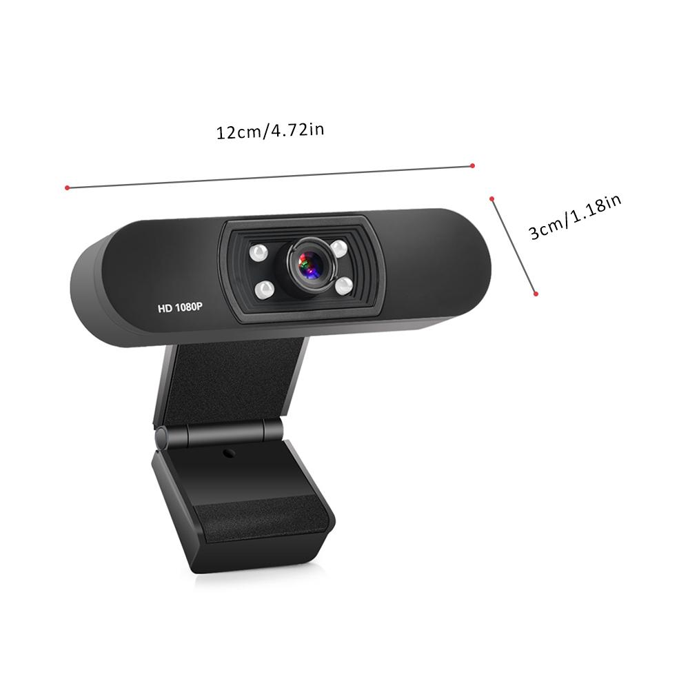 Full Hd Webcam Usb 1080P Hd Computer Pc Webcamera 1920X1080 Met Microfoon Camera 'S Voor Live-uitzending Video bellen Conferentie