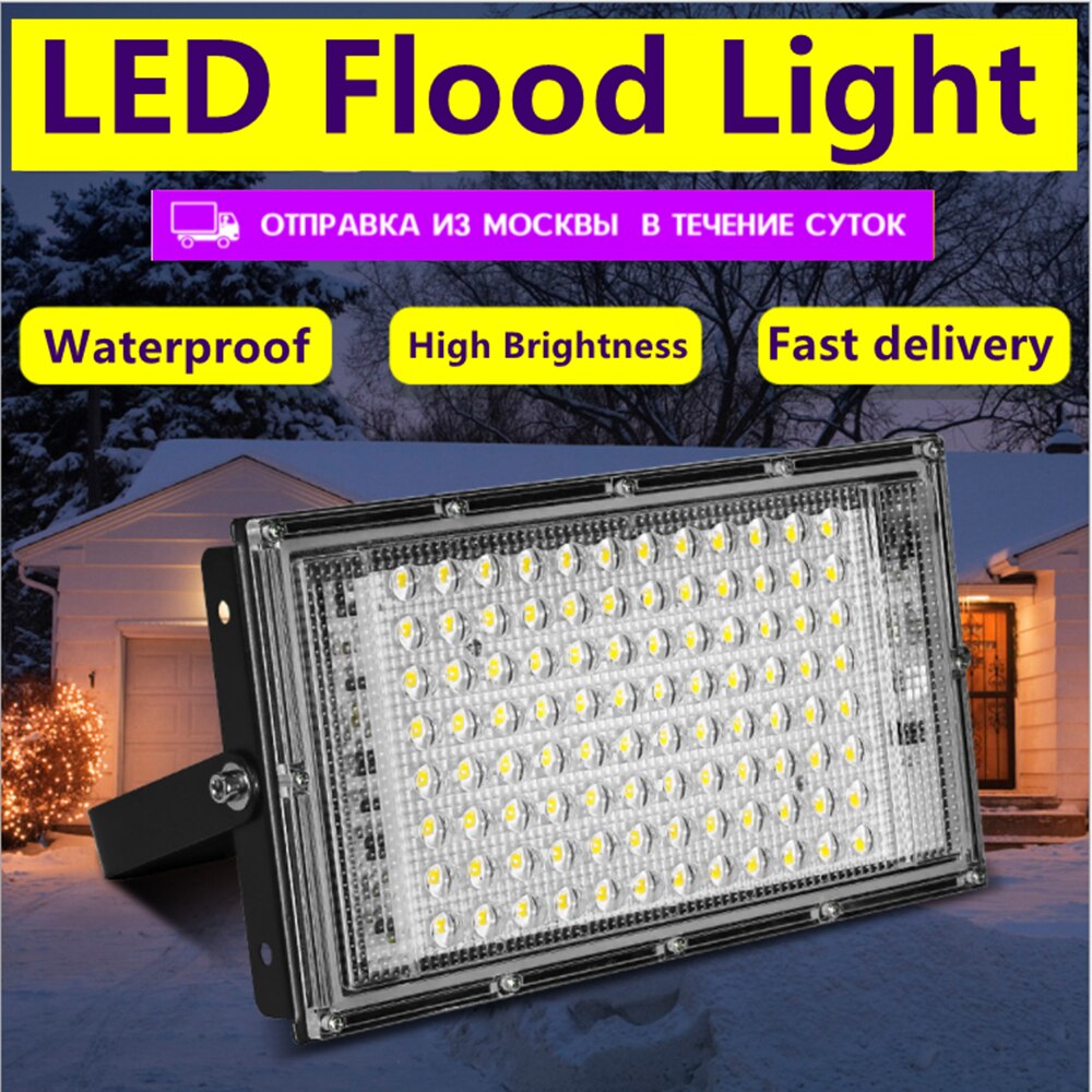 100w flomlys  ac 220v 230v 240v ip65 vanntett av ledet gatelampe hagevegglampe landskapsbelysning utelys