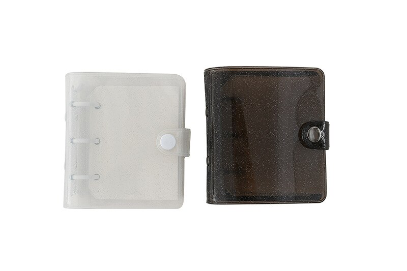 ARYA 10x10cm Portable Planner Notebook 3Holes Shiny Cute Mini Diary 3'' Photocard Album Holder Kawaii Diary Binder