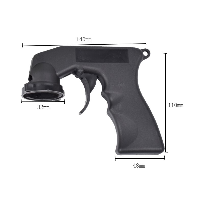 Aerosol Spray Can Gun Handle With Full Grip Trigger Adapter Locking Collar For Car Paint Care Maintenance Painting Paint Tool: Yellow