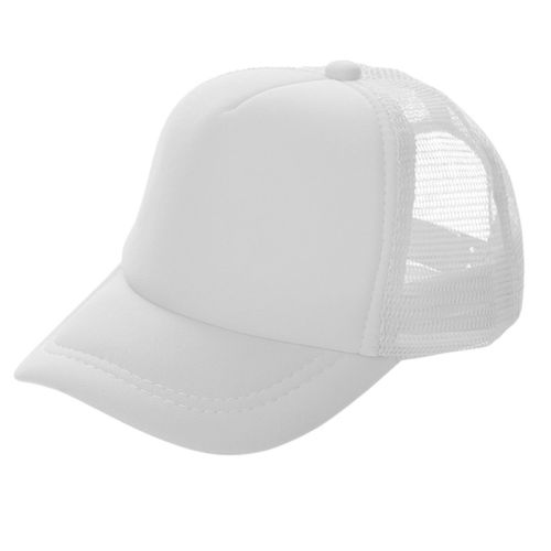 Summer Patchwork Men's Baseball Cap Mesh Caps Women Hat Casual Hip-Hop Baseball Golf Adjustable Women's Cap: solid white