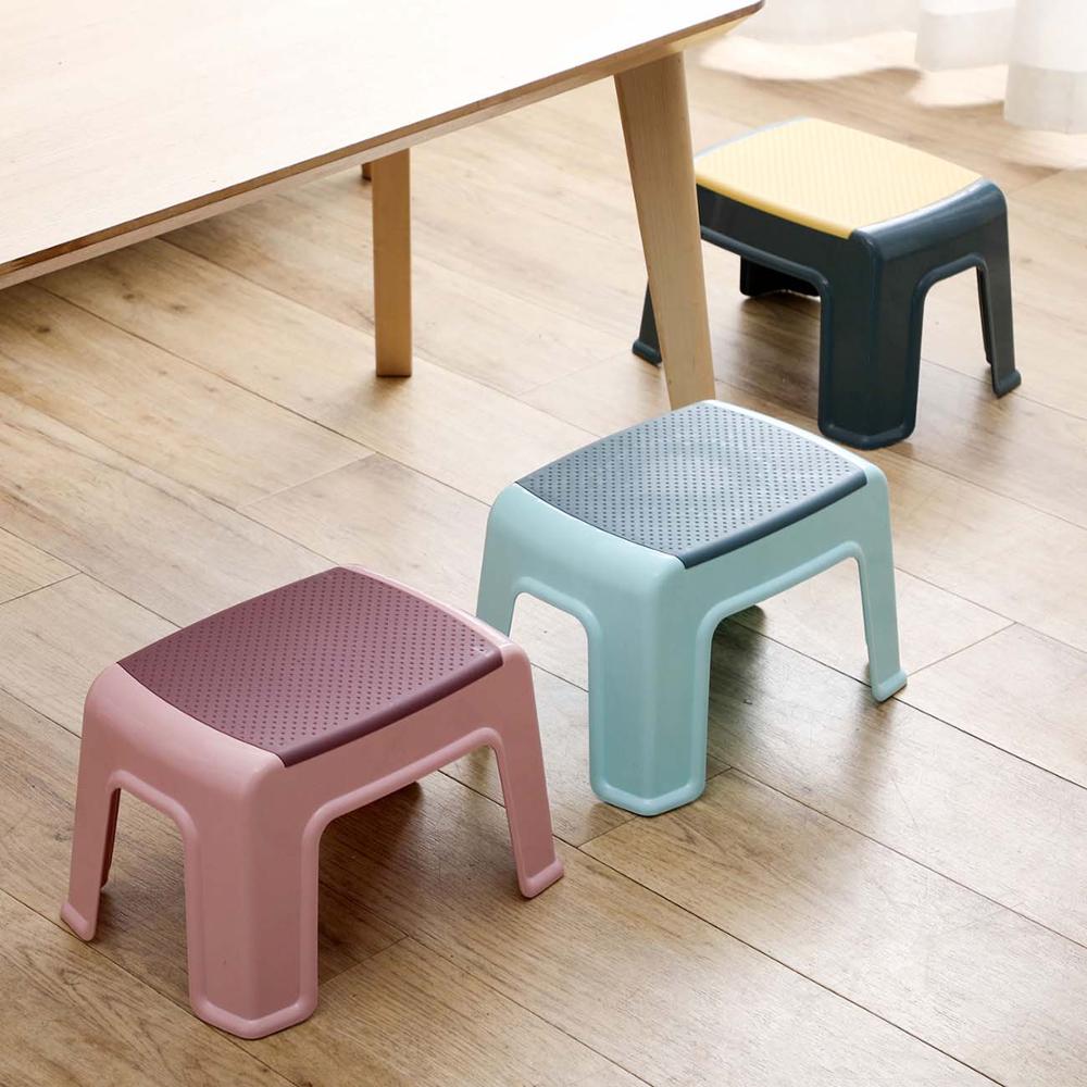 4 ben lav krakk baby anti-skli fotskammel barn badekrakk husholdning plast voksen bytte sko benk