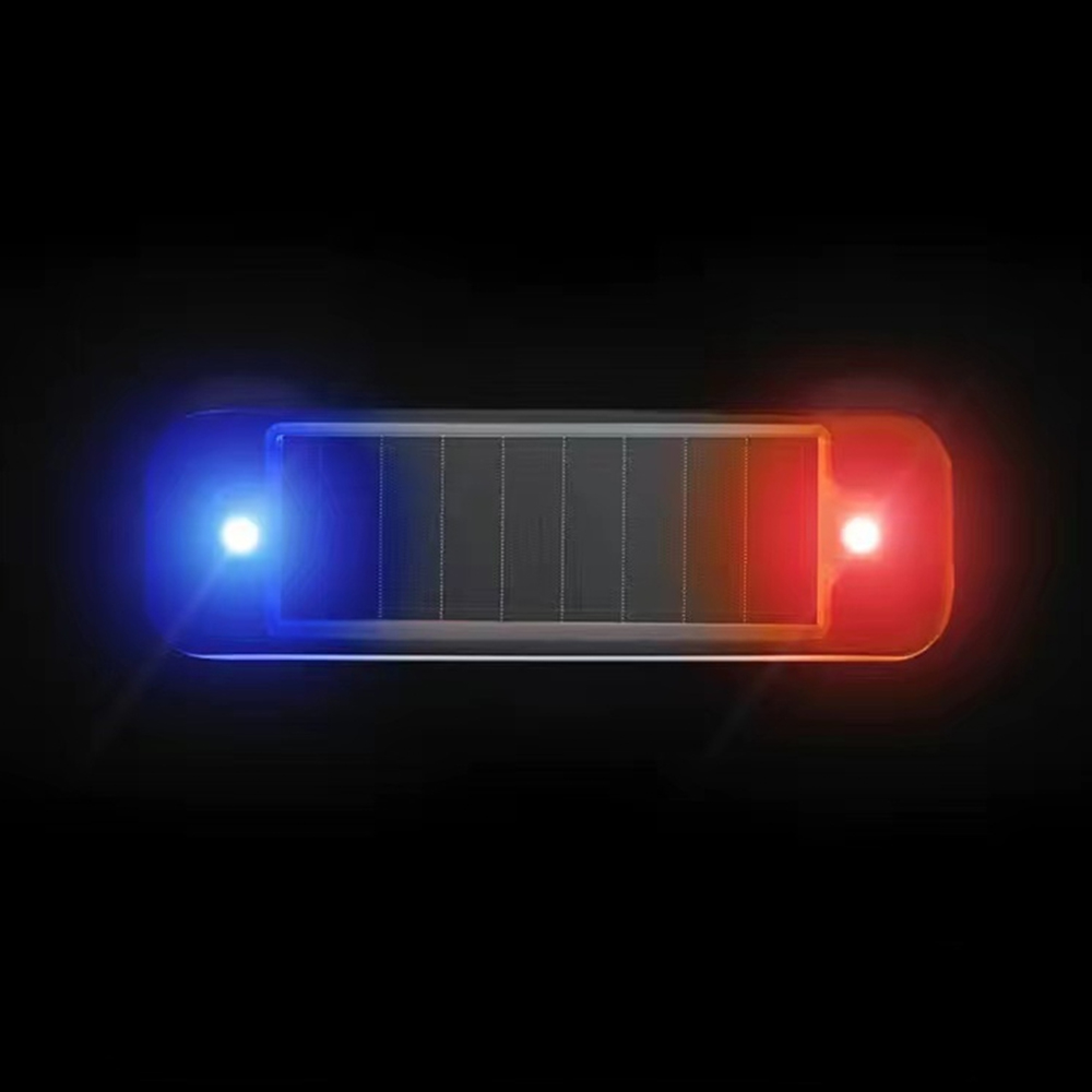 Solarstrom-Warnleuchte für Auto und Motorräder, LED-Taschenlampe, Anzeige in der Nacht, Vorsicht, Stroboskop-Warnleuchte, Lauflampe ﻿: Mond blau / 16-20W