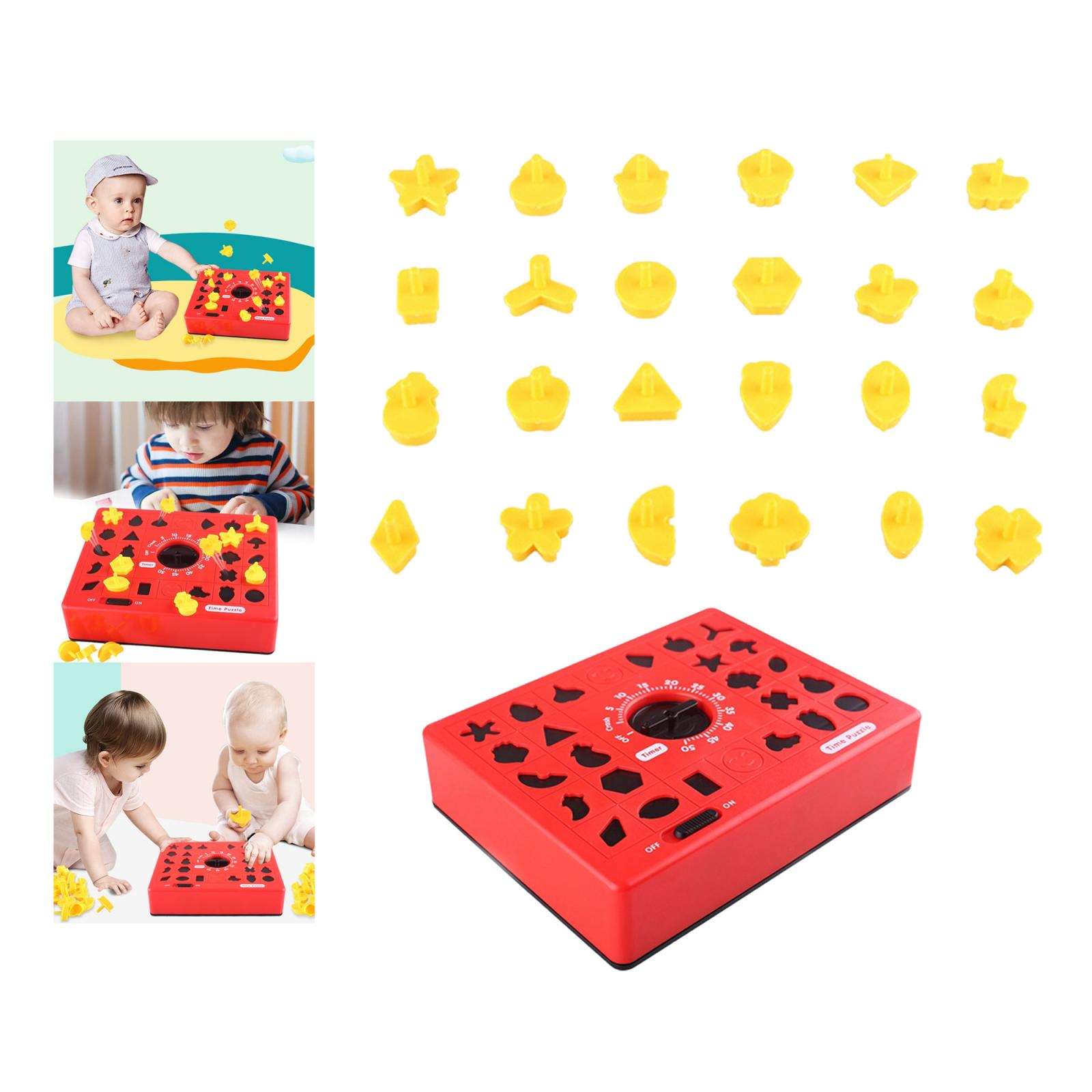 Children Fun Board Games Timing Time Matching Puzzle for Early Education Parent-Child Educational Toys for Boy