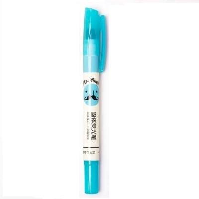 5 Stks Art Mark Markers Rotating Effen Highlighter Stick Pen Chancery Hailaiter Briefpapier 5 Kleuren Deli S607: Blue 5pcs