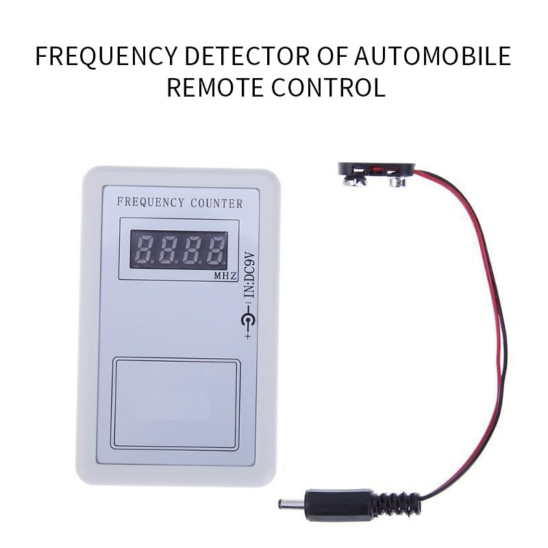 Handheld Remote Control Wireless Frequency Meter Counter tester 250-450MHZ for Car Auto Remote Cymometer Detector Power Cable