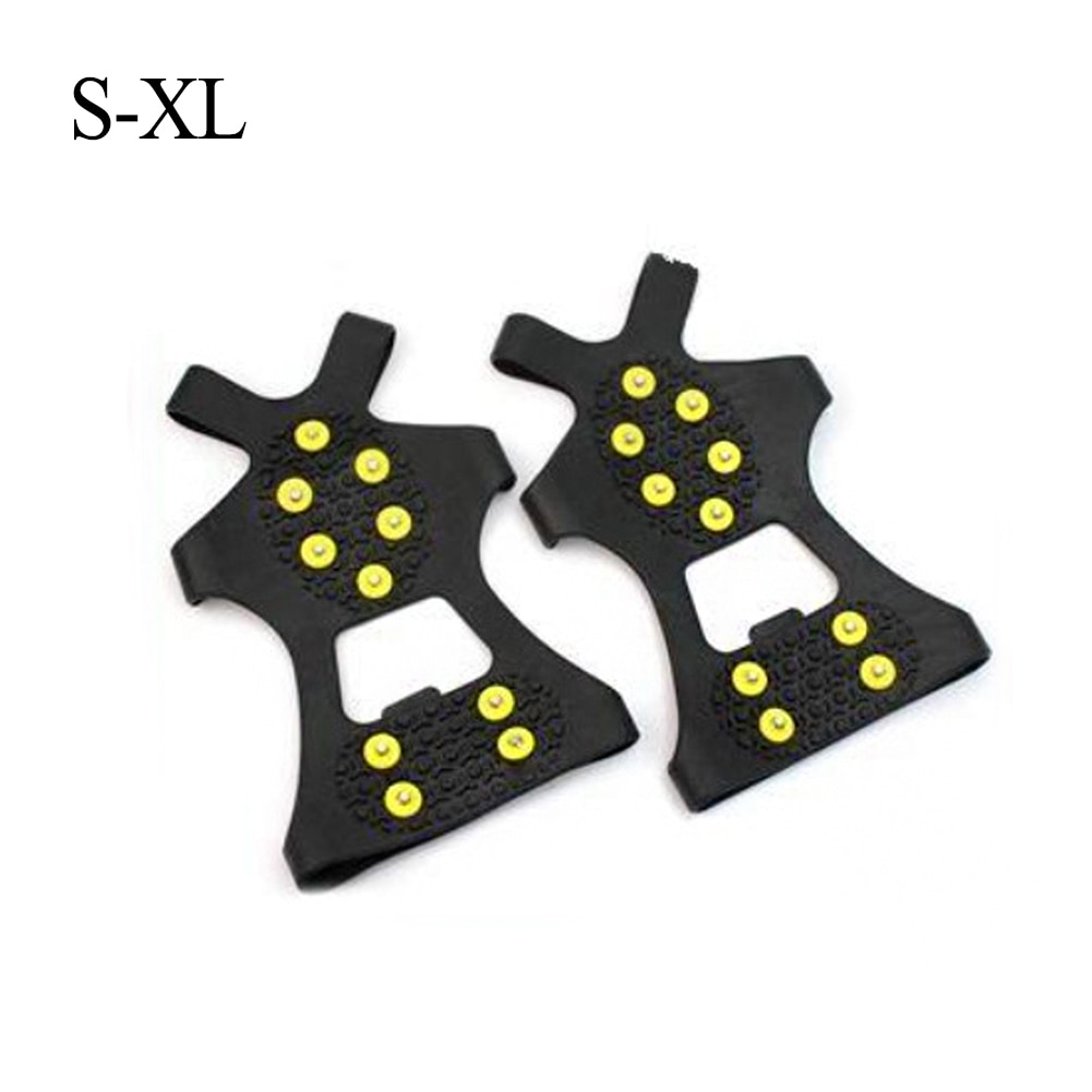 10 Stud Sml Antislip Sneeuw Schoen Spikes Winter Antislip Ijs Grips Cleats Stijgijzers Klimmen Outdoor Schoenen cover Stijgijzers Grijper