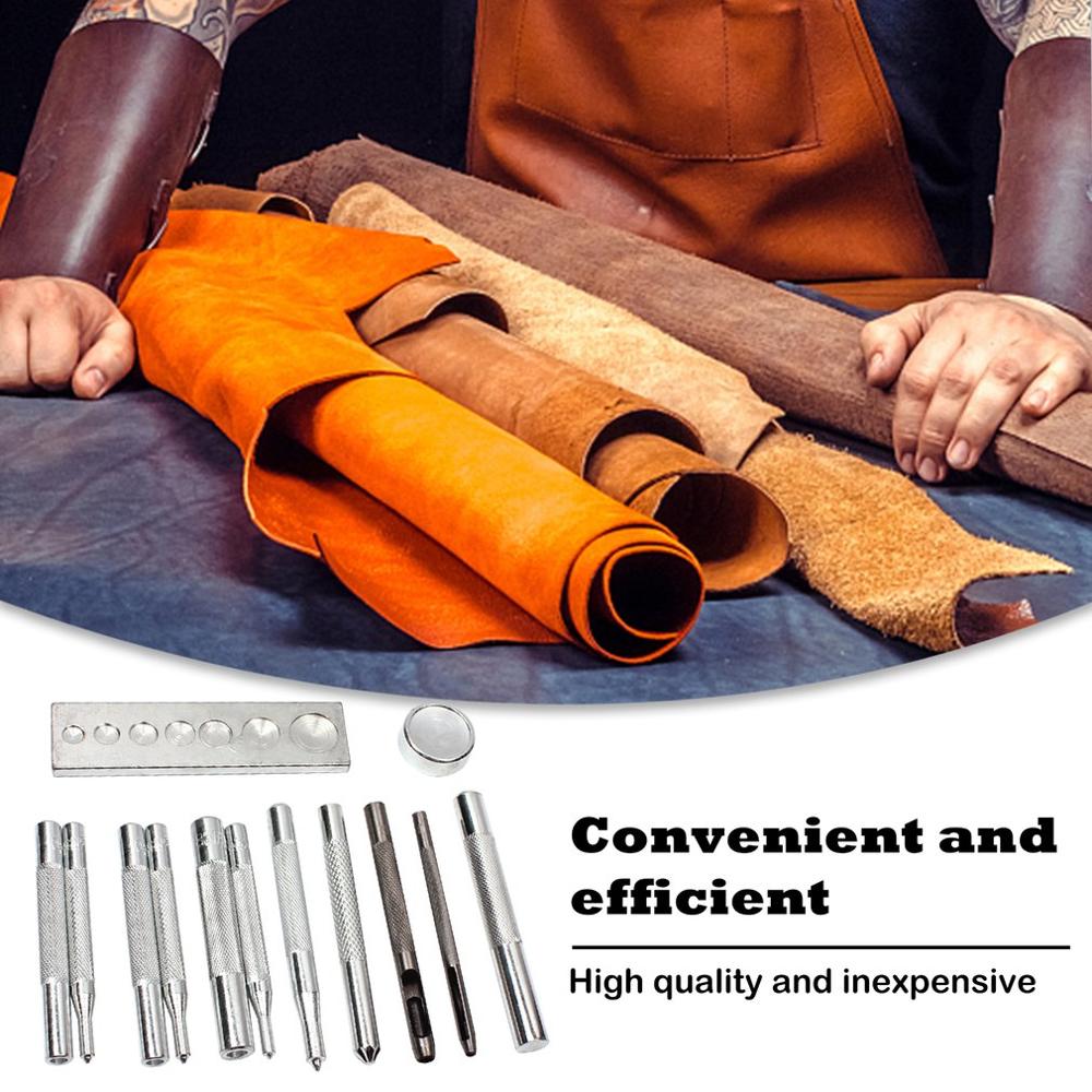 Diy knopen installatie metalen gereedschap drukknopen knopen klinknagels drukknopen handpons gereedschapset kit voor lederbewerking