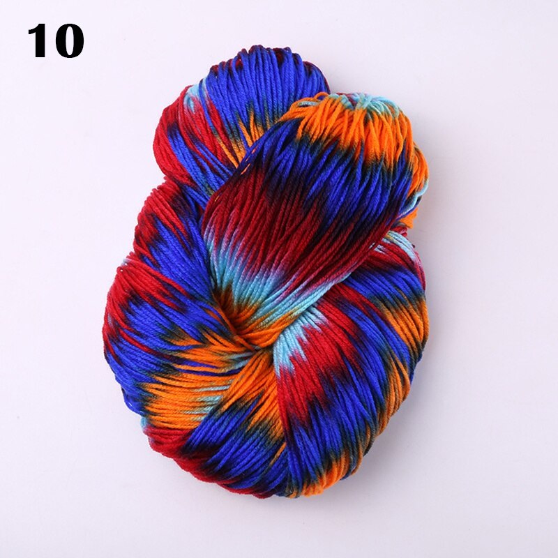 1PC 50g Colorful Yarn Multicolor Knitting Wool Crochet DIY Soft Woven Thread: 10