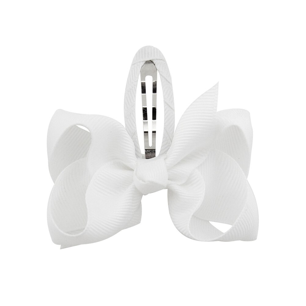 Sweet Top Hair Clip Grosgrain Ribbon Hair Bow Barrettes For Girls Princess Flower Headband Headwear Kids Hair Accessories: Color 18