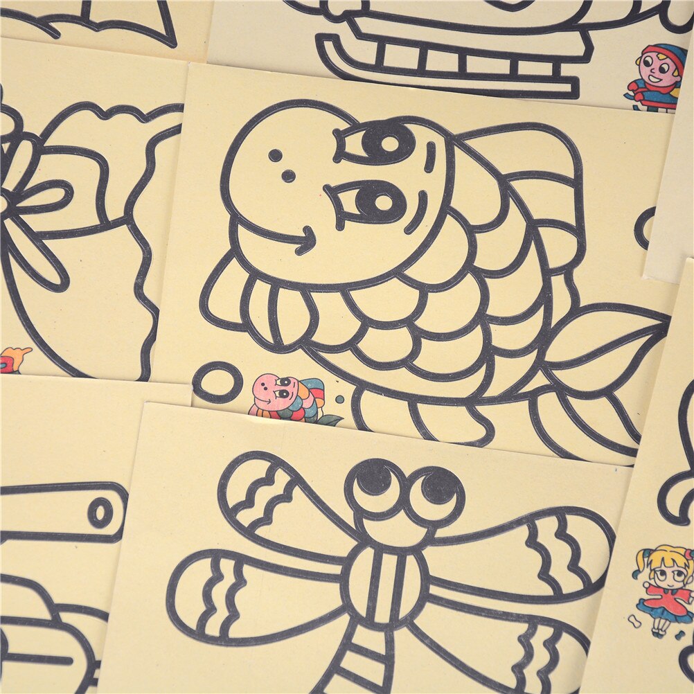 5 Stks/partij Zand Schilderij Voor Kinderen Kinderen Tekening Speelgoed Foto 'S Kinderen Kid Diy Ambachten Onderwijs Speelgoed